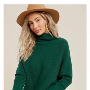Bluivy Emerald Green Crew Neck Sweater